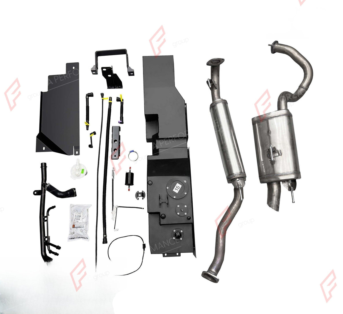 COMBO LONG RANGE FUEL TANK SYSTEM KIT 170L, +102L (EXTRA 27 GAL) EXTENDED RANGE for LEXUS GX550 2.4T PETROL 2024+