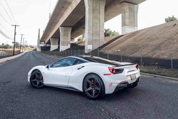 CONVERSION BODY KIT for FERRARI 488 2015+ to FERRARI 488 PISTA

Set includes:

Front bumper
Carbon front lip
Carbon hood/bonnet
Carbon side skirts add-ons
Rear bumper
Carbon rear diffuser
Rear decklid spoiler

Material: Autoclaved fiberglass and dry carbon fiber

Note: Professional installation is required

Production time: 30 Days

Payment ►
Visa
Mastercard
PayPal with a credit card (add 4.4% at checkout)
Payoneer
Cryptocurrency
Shipment ►
By express DHL/UPS/TNT/FedEx
To the local international airport
Spe