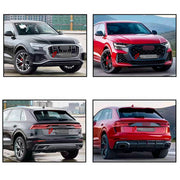 CONVERSION BODY KIT for AUDI Q8 4M FACELIFT 2024+ UPGRADE to AUDI RSQ8 4M FACELIFT 2024+

Set includes:

Front Bumper Assembly
Rear Bumper Assembly
Exhaust Tips
Material: Plastic

Note: Professional installation is required.