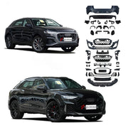 CONVERSION BODY KIT for AUDI Q8 4M FACELIFT 2024+ UPGRADE to AUDI RSQ8 4M FACELIFT 2024+

Set includes:

Front Bumper Assembly
Rear Bumper Assembly
Exhaust Tips
Material: Plastic

Note: Professional installation is required.