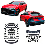 CONVERSION BODY KIT for AUDI Q8 4M FACELIFT 2024+ UPGRADE to AUDI RSQ8 4M FACELIFT 2024+

Set includes:

Front Bumper Assembly
Rear Bumper Assembly
Exhaust Tips
Material: Plastic

Note: Professional installation is required.