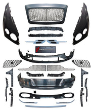 CONVERSION UPGRADE FACELIFT OLD TO NEW BODY KIT for Bentley Continental GT 2012 - 2015 to Continental GT 2016 - 2019
Set includes:

Front Bumper Assembly
Front Grille
License Plate
Rear Bumper Assembly
Rear Diffuser
Material: Plastic

NOTE: Professional installation is required.