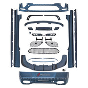 CONVERSION UPGRADE FACELIFT OLD TO NEW BODY KIT for Bentley Continental GT 2016 - 2019 to Continental GT Supersport 2016 - 2019
Set includes:

Front Lip
Front Bumper Assembly
Front Grille
Hood Bonnet
Side Skirts
Rear Spoiler Wing
Rear Bumper Assembly
Material: Plastic

NOTE: Professional installation is required.