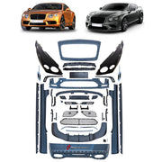 CONVERSION UPGRADE FACELIFT OLD TO NEW BODY KIT for Bentley Continental GT Supersport 2012 - 2015 to Continental GT Supersport 2016 - 2019
Set includes:

Front Lip
Front Bumper Assembly
Front Grille
License Plate
Side Skirts
Rear Spoiler Wing
Rear Bumper Assembly
Material: Plastic

NOTE: Professional installation is required.