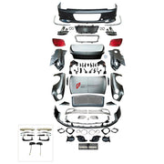 CONVERSION UPGRADE FACELIFT OLD TO NEW BODY KIT for Bentley Flying Spur 2005 - 2019 to Flying Spur 2020+
Set includes:

Front Lip
Front Bumper Assembly
Front Grille
License Plate
Hood Bonnet
Front Fenders
Rear Fenders
Trunk Lid
Rear Bumper Assembly
Exhaust Tips
Material: Plastic

NOTE: Professional installation is required.