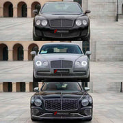 CONVERSION UPGRADE FACELIFT OLD TO NEW BODY KIT for Bentley Flying Spur 2005 - 2019 to Flying Spur 2025+
Set includes:

Front Lip
Front Bumper Assembly
Front Grille
License Plate
Hood Bonnet
Front Fenders
Rear Fenders
Trunk Lid
Rear Bumper Assembly
Exhaust Tips
Material: Plastic

NOTE: Professional installation is required.