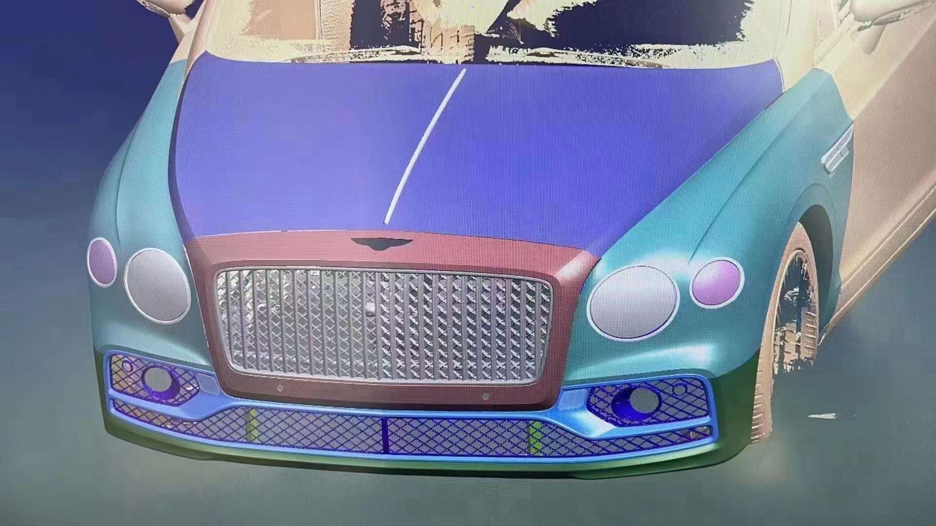 Conversion Body Kit for Bentley Flying Spur 2010 to 2020+  Set include:   Front lip Hood Center Grille Lower mesh Rear bumper Fenders Taillights Headlights Hood Material: Plastic 