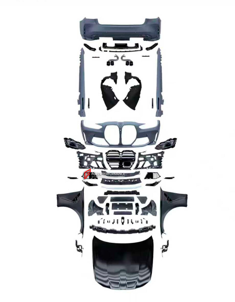 CONVERSION BODY KIT for BMW 3-SERIES G20 2024+ upgrade to M3 G80 LCI 2024+



Set includes:

Front Bumper Assembly
Front Grille
Headlights
Front Fenders
Hood / Bonnet
Side Skirts
Rear Bumper Assembly
Rear Diffuser
Exhaust Tips

Material: Plastic, Aluminium

NOTE: Professional installation is required.