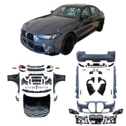 CONVERSION BODY KIT for BMW 3-SERIES G20 2024+ upgrade to M3 G80 LCI 2024+



Set includes:

Front Bumper Assembly
Front Grille
Headlights
Front Fenders
Hood / Bonnet
Side Skirts
Rear Bumper Assembly
Rear Diffuser
Exhaust Tips

Material: Plastic, Aluminium

NOTE: Professional installation is required.