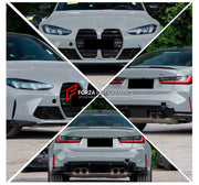 CONVERSION BODY KIT for BMW 3-SERIES G20 2024+ upgrade to M3 G80 LCI 2024+



Set includes:

Front Bumper Assembly
Front Grille
Headlights
Front Fenders
Hood / Bonnet
Side Skirts
Rear Bumper Assembly
Rear Diffuser
Exhaust Tips

Material: Plastic, Aluminium

NOTE: Professional installation is required.