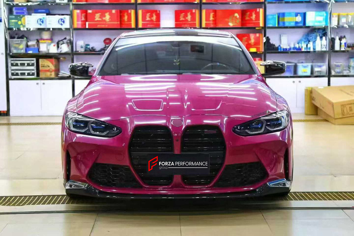 CONVERSION BODY KIT for BMW 4 SERIES G22 G23 2020 - 2024 UPGRADE to M4 G82 G83 2021 - 2024

Set includes:
Front Bumper Assembly
Front Grille
Hood Bonnet
Side Skirts
Rear Bumper Assembly
Exhaust Tips

Material: Plastic

NOTE: Professional installation is required.