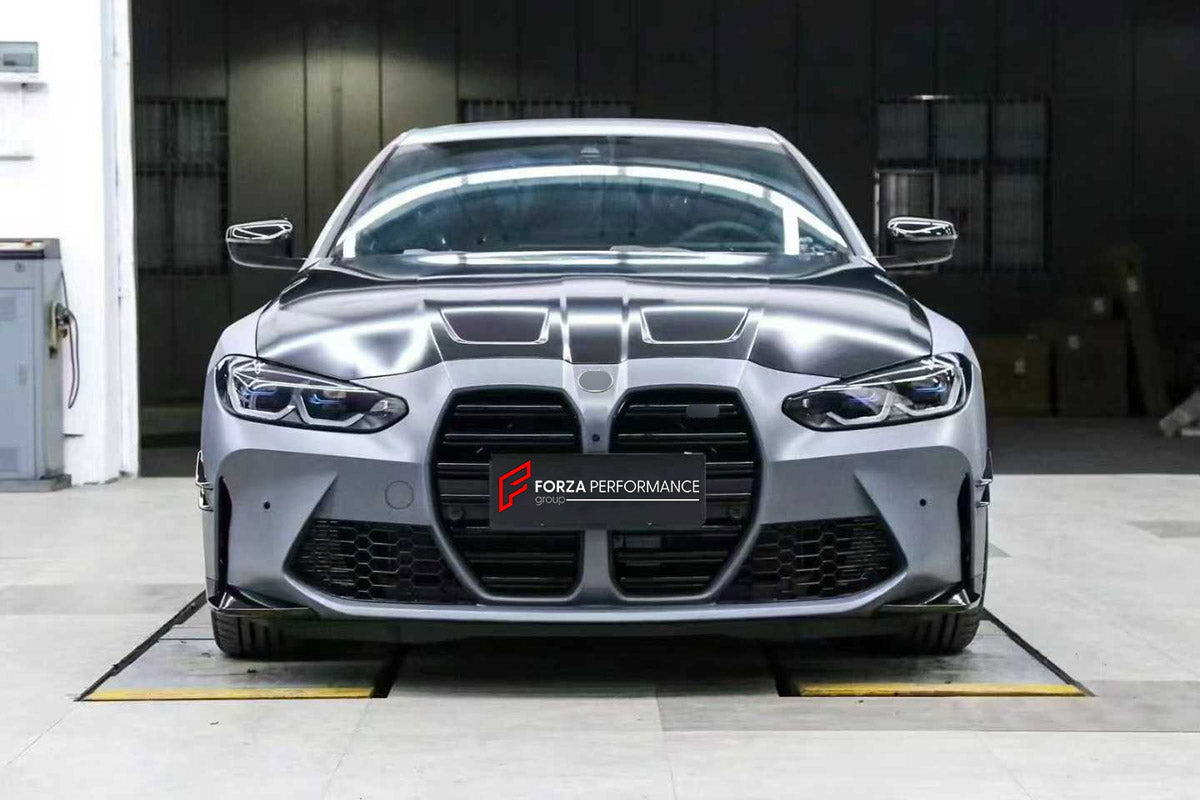 CONVERSION BODY KIT for BMW 4 SERIES G22 G23 2020 - 2024 UPGRADE to M4 G82 G83 2021 - 2024

Set includes:
Front Bumper Assembly
Front Grille
Hood Bonnet
Side Skirts
Rear Bumper Assembly
Exhaust Tips

Material: Plastic

NOTE: Professional installation is required.