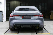 CONVERSION BODY KIT for BMW 4 SERIES G22 G23 2020 - 2024 UPGRADE to M4 G82 G83 2021 - 2024

Set includes:
Front Bumper Assembly
Front Grille
Hood Bonnet
Side Skirts
Rear Bumper Assembly
Exhaust Tips

Material: Plastic

NOTE: Professional installation is required.