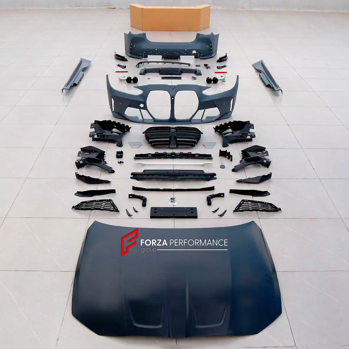 CONVERSION BODY KIT for BMW 4 SERIES G22 G23 LCI 2024+ UPGRADE to M4 G82 G83 LCI 2024+ FACELIFT

Set includes:

Front Bumper Assembly
Front Grille
Hood/Bonnet (Aluminium)
Front Fenders
Side Skirts

Rear Bumper Assembly
Rear Diffuser

Material: Plastic

NOTE: Professional installation is required.

Why “Contact Us for Pricing”?

We don’t display fixed prices because our goal is to offer you the most competitive deal possible. Product costs often decrease over time, and by requesting a quote, you’ll receive o