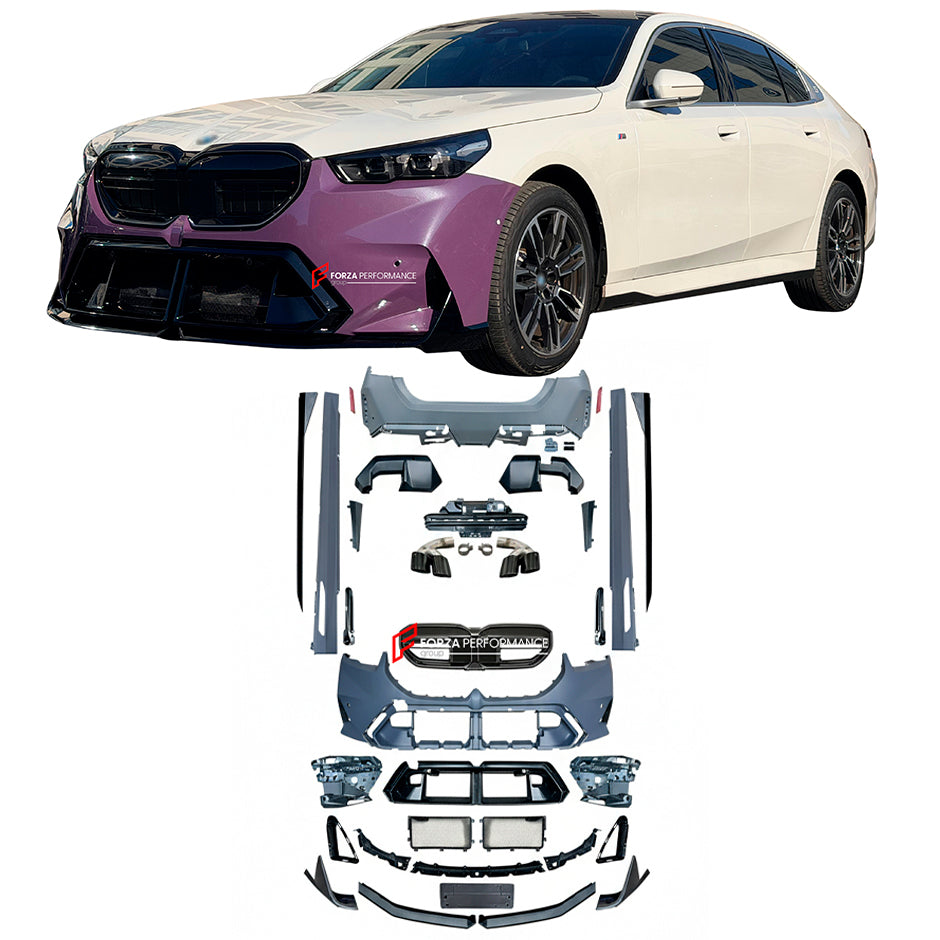 CONVERSION BODY KIT for BMW 5 SERIES G60 G68 2023+ UPGRADE to M5 G90 2024+



Set includes:

Front Bumper
Front Grille
Side Skirts

Rear Diffuser

Material: Plastic

Note: Professional installation is required.

Contact us for pricing.

Why “Contact Us for Pricing”?

We don’t display fixed prices because our goal is to offer you the most competitive deal possible. Product costs often decrease over time, and by requesting a quote, you’ll receive our most up-to-date price on market.

SECURED PAYMENT METHODS&n