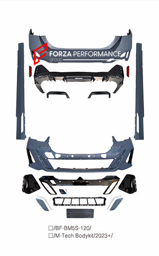 CONVERSION BODY KIT for BMW 5 SERIES G60 G68 2023+ UPGRADE to M5 G90 G99 F95 2024+





&nbsp;M-Tech body kit includes:

Front Bumper
Grille
Side Skirts
Rear Bumper
Rear Diffuser

Material: Plastic

Mp aero kit includes:

Front Lip
Side Skirts
Rear Diffuser
Rear Spoiler

Material: Plastic

Note: Professional installation is required.

Each part can be sent separately. If you need a specific part, please contact us.

Please let us know what product are you interested in exactly.

Contact us for pricing.

Pay