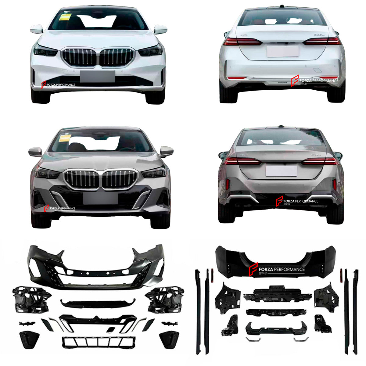 CONVERSION BODY KIT for BMW 5 SERIES G60 G68 2024+ UPGRADE to M TECH


Set includes:
Front Bumper Assembly
Side Skirts
Rear Bumper Assembly
Rear Diffuser

Material: Plastic + Aluminum + Stainless steel

Note: Professional installation is required