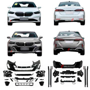 CONVERSION BODY KIT for BMW 5 SERIES G60 G68 2024+ UPGRADE to M TECH


Set includes:
Front Bumper Assembly
Side Skirts
Rear Bumper Assembly
Rear Diffuser

Material: Plastic + Aluminum + Stainless steel

Note: Professional installation is required
