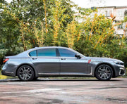 CONVERSION UPGRADE FACELIFT OLD TO NEW BODY KIT for BMW 7 Series F01 F02 2008 - 2015 to G11 G12 2015 - 2022
Set includes:

Front Lip
Front Bumper Assembly
Front Grille
License Plate
Hood Bonnet
Front Fenders
Body Side Door Moldings
Rear Diffuser
Rear Bumper Assembly
Exhaust Tips
Material: Plastic

NOTE: Professional installation is required.