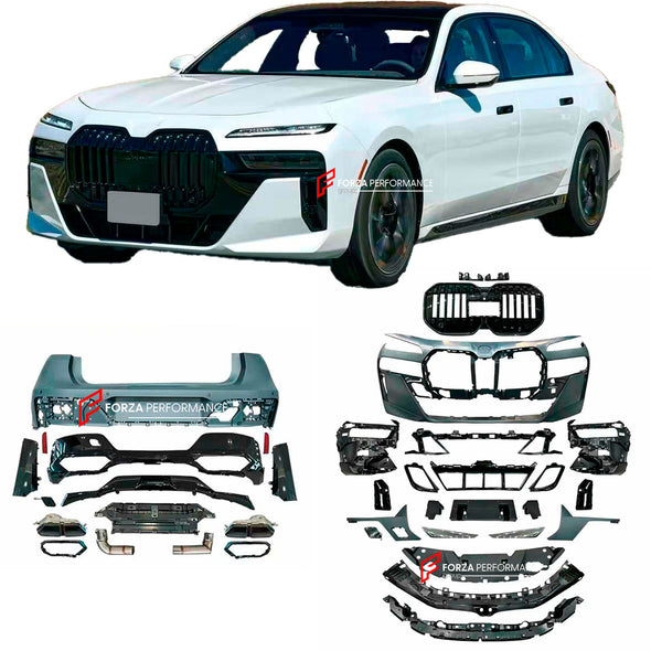 CONVERSION BODY KIT for BMW G70 2022+ UPGRADE to BMW I7 M70



Set includes:

Front Bumper
Grille
Headlights

Front Fenders
Fender Flares

Rear Bumper
Rear Diffuser
Exhaust Tips

Material: Plastic

Note: Professional installation is required

Payment ►
Visa

Mastercard

PayPal with a credit card (add 4.4% at checkout)
Payoneer
Cryptocurrency
Shipment ►
By express DHL/UPS/TNT/FedEx
To the local international airport
Special line by air
Special line by the sea
To Europe and the UK by train

Please let us know