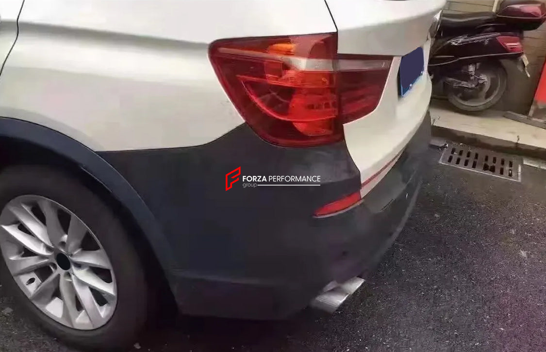 CONVERSION BODY KIT for BMW X3 F25 2010 - 2013 UPGRADE to X3 F25 LCI FACELIFT 2014 - 2017



Set includes:

Front Bumper
Front Grille
Headlights
Side Fenders
Side Skirts
Side Trims
Rear Bumper Assembly

Material: Plastic

NOTE: Professional installation is required.



Payment ►
Visa

Mastercard

PayPal with a credit card (add 4.4% at checkout)
Payoneer
Cryptocurrency
Shipment ►
By express DHL/UPS/TNT/FedEx
To the local international airport
Special line by air
Special line by the sea
To Europe and the UK b