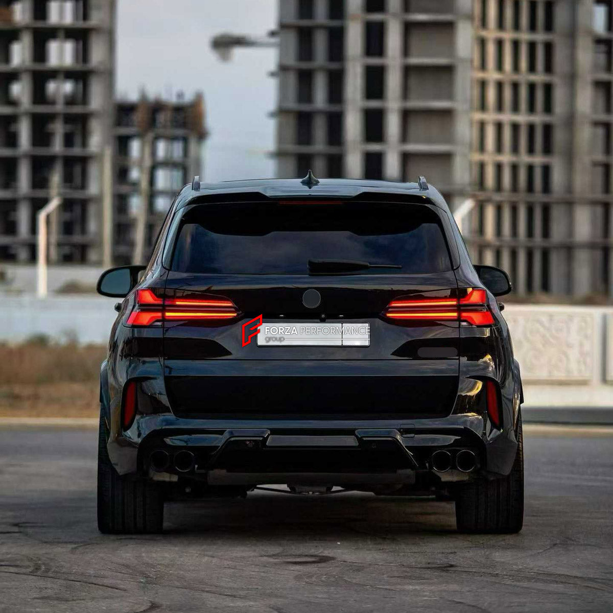 CONVERSION BODY KIT for BMW X5 G05 LCI 2023+ UPGRADE to X5M F95 LCI 2023+

Set includes:
Front Bumper Assembly
Front Grille
Fender Flares
Rear Bumper Assembly
Rear Diffuser
Exhaust Tips

Material: Plastic

NOTE: Professional installation is required.