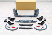 CONVERSION BODY KIT for BMW X5 G05 LCI 2023+ UPGRADE to X5M F95 LCI 2023+ FORZA PERFORMANCE custom fit AN Style

Set includes:
Front Bumper Assembly
Front Grille
Fender Flares
Side Skirts
Rear Bumper Assembly
Rear Diffuser
Exhaust Tips

Material: Plastic

NOTE: Professional installation is required.
