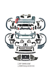 CONVERSION BODY KIT for BMW X6 G06 2019 - 2023 UPGRADE to BMW X6 M F96 2020 - 2023

Set includes:

Front Bumper
Fender Flares
Side Skirts

Rear Bumper
Rear Diffuser
Exhaust Tips

Each part of this kit can be sent separately. Please contact us if you need a specific part.

Material: Plasctic

NOTE:&nbsp;Professional installation is required

Payment ►
Visa

Mastercard

PayPal with a credit card (add 4.4% at checkout)
Payoneer
Cryptocurrency
Shipment ►
By express DHL/UPS/TNT/FedEx
To the local international a