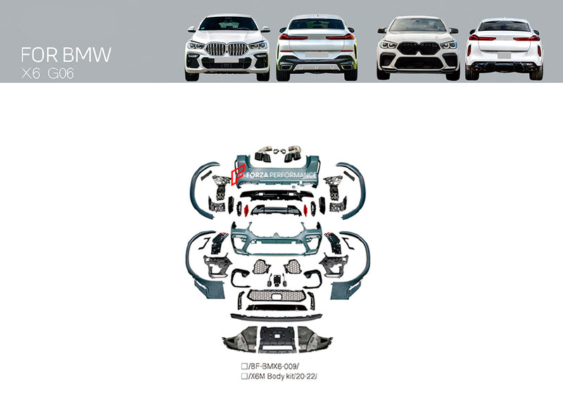 CONVERSION BODY KIT for BMW X6 G06 2019 - 2023 UPGRADE to BMW X6 M F96 2020 - 2023