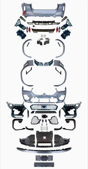 CONVERSION BODY KIT for BMW X6 G06 2019 - 2023 UPGRADE to BMW X6 M F96 2020 - 2023

Set includes:

Front Bumper Assembly
Fender Flares
Side Skirts

Rear Bumper
Rear Diffuser
Exhaust Tips

Each part of this kit can be sent separately. Please contact us if you need a specific part.

Material: Plasctic

NOTE: Professional installation is required