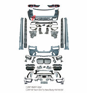 CONVERSION BODY KIT for BMW X7 G07 2018 - 2022 UPGRADE to X7 G07 LCI FACELIFT 2022+



&nbsp;X7 M-tech body kit includes:

Front Bumper
Front Grille
Side Skirts

Rear Bumper
Rear Diffuser

Material: Plastic

&nbsp;X7 M-tech old to new body kit includes:

Front Bumper
Front Grille
Headlights
Side Skirts

Rear Bumper
Tail Lights
Rear Diffuser

Material: Plastic

Note: Professional installation is required.

Each part can be sent separately. If you need a specific part, please contact us.

Please let us know w