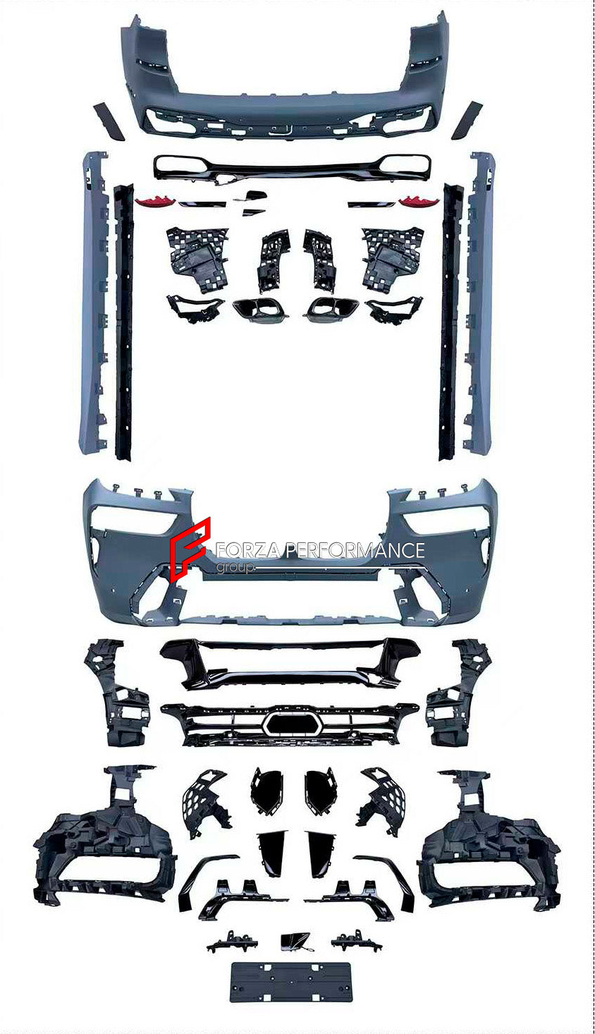CONVERSION BODY KIT FOR BMW X7 G07 LCI 2023+ UPGRADE to BMW X07 G07 M60i M SPORT FACELIFT