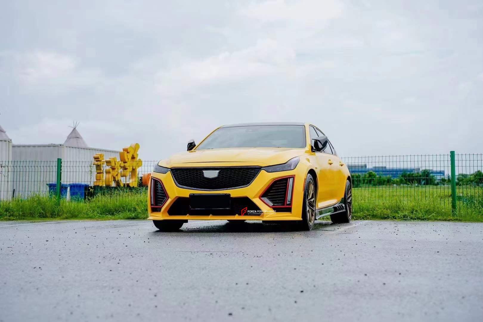 CONVERSION BODY KIT FOR CADILLAC CT5 UPGRADE TO CT5 BLACKWING GT SPORT STYLE

Set include:  

Front Bumper
Side Fenders
Side Skirts

Material: Plastic