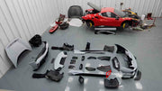 CONVERSION BODY KIT FOR FERRARI 488 2015+ upgrade to PISTA.

Set includes:

Front bumper
Carbon front lip
Carbon hood/bonnet
Carbon side skirts add-ons
Rear bumper
Carbon rear diffuser
Rear decklid spoiler

Material: Plastic

Note: Professional installation is required