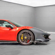 CONVERSION BODY KIT FOR FERRARI 488 2015 - 2020 upgrade to PISTA

Set includes:

Front Lip
Front Bumper Mesh
Front Bumper Trims
Front Bumper with Air Vent
Front Lid with Air Vent
Central Cosmetic Cover
Cosmetic Trims
Luggage
Front Wheelhouse
Side Skirts
Air Intake Flaps Vents Cover
Gas Cap
Rear Spoiler
Rear Bumper
Rear Diffuser

Material: Plastic with Carbon

Note: Professional installation is required