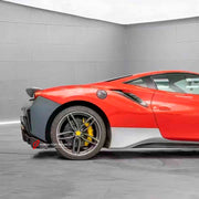 CONVERSION BODY KIT FOR FERRARI 488 2015 - 2020 upgrade to PISTA

Set includes:

Front Lip
Front Bumper Mesh
Front Bumper Trims
Front Bumper with Air Vent
Front Lid with Air Vent
Central Cosmetic Cover
Cosmetic Trims
Luggage
Front Wheelhouse
Side Skirts
Air Intake Flaps Vents Cover
Gas Cap
Rear Spoiler
Rear Bumper
Rear Diffuser

Material: Plastic with Carbon

Note: Professional installation is required