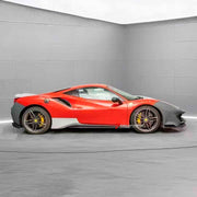 CONVERSION BODY KIT FOR FERRARI 488 2015 - 2020 upgrade to PISTA

Set includes:

Front Lip
Front Bumper Mesh
Front Bumper Trims
Front Bumper with Air Vent
Front Lid with Air Vent
Central Cosmetic Cover
Cosmetic Trims
Luggage
Front Wheelhouse
Side Skirts
Air Intake Flaps Vents Cover
Gas Cap
Rear Spoiler
Rear Bumper
Rear Diffuser

Material: Plastic with Carbon

Note: Professional installation is required