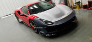 CONVERSION BODY KIT FOR FERRARI 488 2015 - 2020 upgrade to PISTA

Set includes:

Front Lip
Front Bumper Mesh
Front Bumper Trims
Front Bumper with Air Vent
Front Lid with Air Vent
Central Cosmetic Cover
Cosmetic Trims
Luggage
Front Wheelhouse
Side Skirts
Air Intake Flaps Vents Cover
Gas Cap
Rear Spoiler
Rear Bumper
Rear Diffuser

Material: Plastic with Carbon

Note: Professional installation is required