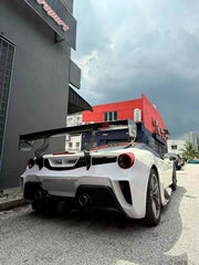 CONVERSION UPGRADE DRY CARBON BODY KIT for FERRARI 488 2015 - 2020 UPGRADE to 488 CHALLENGE EVO FACELIFT

Set includes:

Front Lip
Front Bumper
Front Bumper Canards
Hood / Bonnet
Side Skirts
Rear Spoiler
Rear Bumper
Rear Diffuser
Exhaust Tips

Material: Dry Carbon

Note: Professional installation is required.

Payment ►
Visa
Mastercard
PayPal with a credit card (add 4.4% at checkout)
Payoneer
Cryptocurrency
Shipment ►
By express DHL/UPS/TNT/FedEx
To the local international airport
Special line by air
Specia