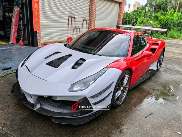 CONVERSION BODY KIT for FERRARI 488 to 488 CHALLENGE EVO

Set includes:

Front Bumper
Hood
Side Skirts
Rear Bumper
Rear Spoiler

Material: Plastic

Note: Professional installation is required.

Payment ►
Visa
Mastercard
PayPal with a credit card (add 4.4% at checkout)
Payoneer
Cryptocurrency
Shipment ►
By express DHL/UPS/TNT/FedEx
To the local international airport
Special line by air
Special line by the sea
To Europe and the UK by train

Please let us know which shipping option you prefer.