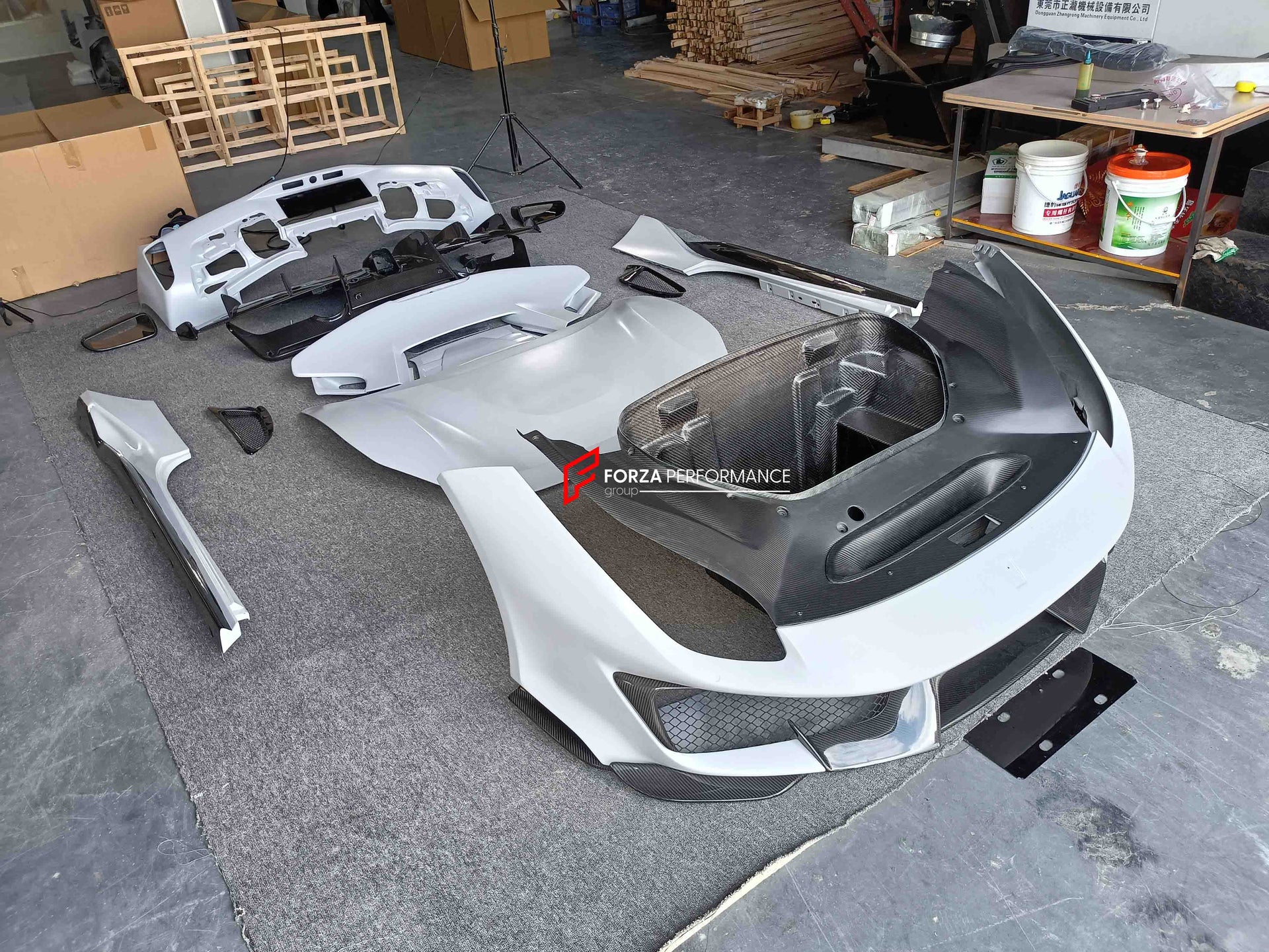CONVERSION BODY KIT FOR FERRARI 488 UPGRADE TO FERRARI 488 PISTA