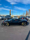 Conversion body kit Ferrari 488 Pista for Ferrari 488 2015+

Set include:

Front bumper
Carbon front lip 
Carbon hood/bonnet
Carbon side skirts add-ons
Rear bumper
Carbon rear diffuser
Rear decklid spoiler
Material: Autoclaved fiberglass and dry carbon fiber

Note: Professional installation is required

Production time: 14 Days