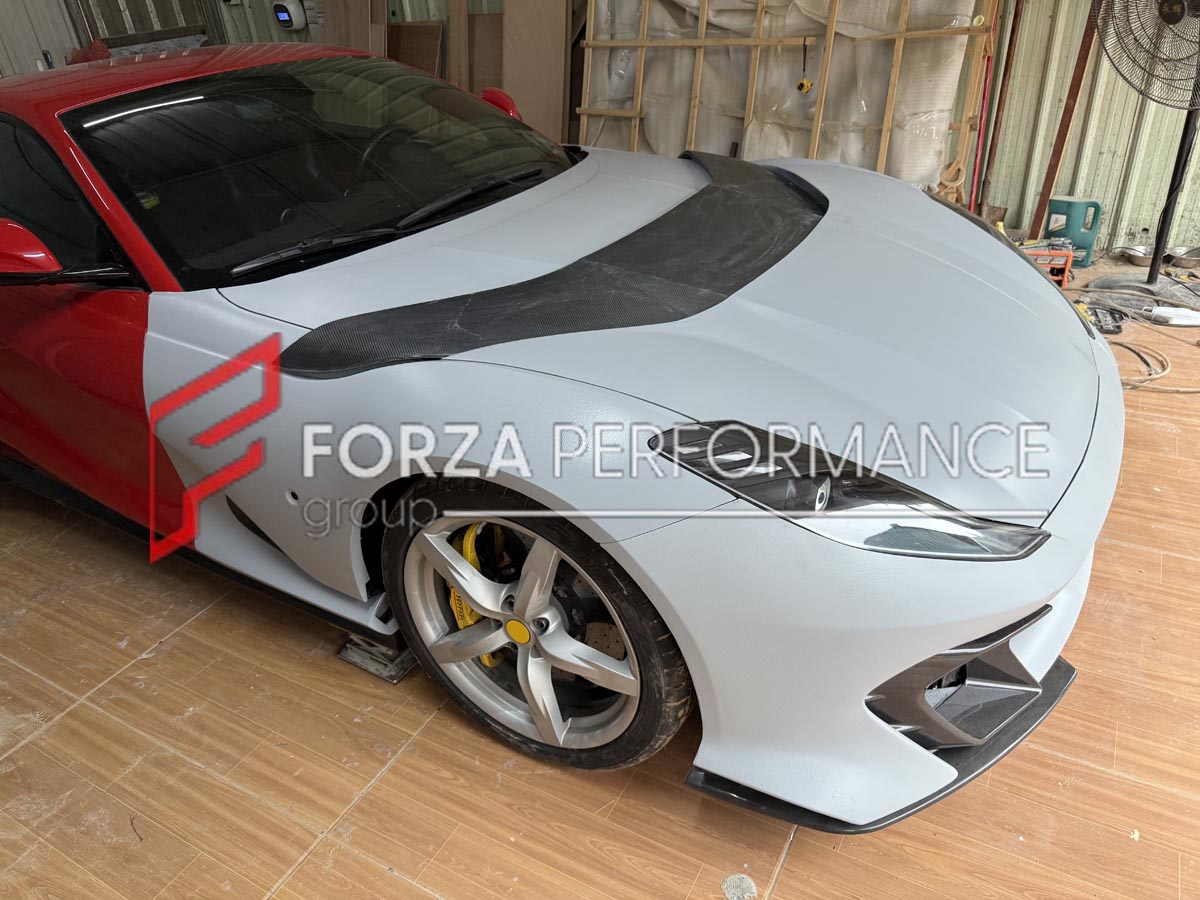 CONVERSION BODY KIT for FERRARI 812 upgrade to 812 COMPETIZIONE

Set includes:

Front Bumper
Hood
Front Fenders
Side Skirts
Rear Bumper
Rear Wing Spoiler
Rear Trunk

Rear Diffuser
