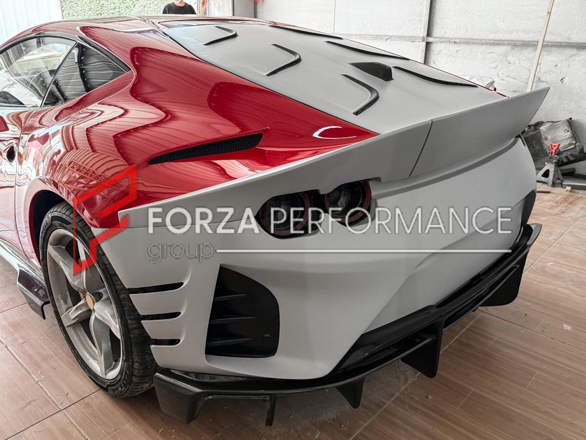 CONVERSION BODY KIT for FERRARI 812 upgrade to 812 COMPETIZIONE

Set includes:

Front Bumper
Hood
Front Fenders
Side Skirts
Rear Bumper
Rear Wing Spoiler
Rear Trunk

Rear Diffuser