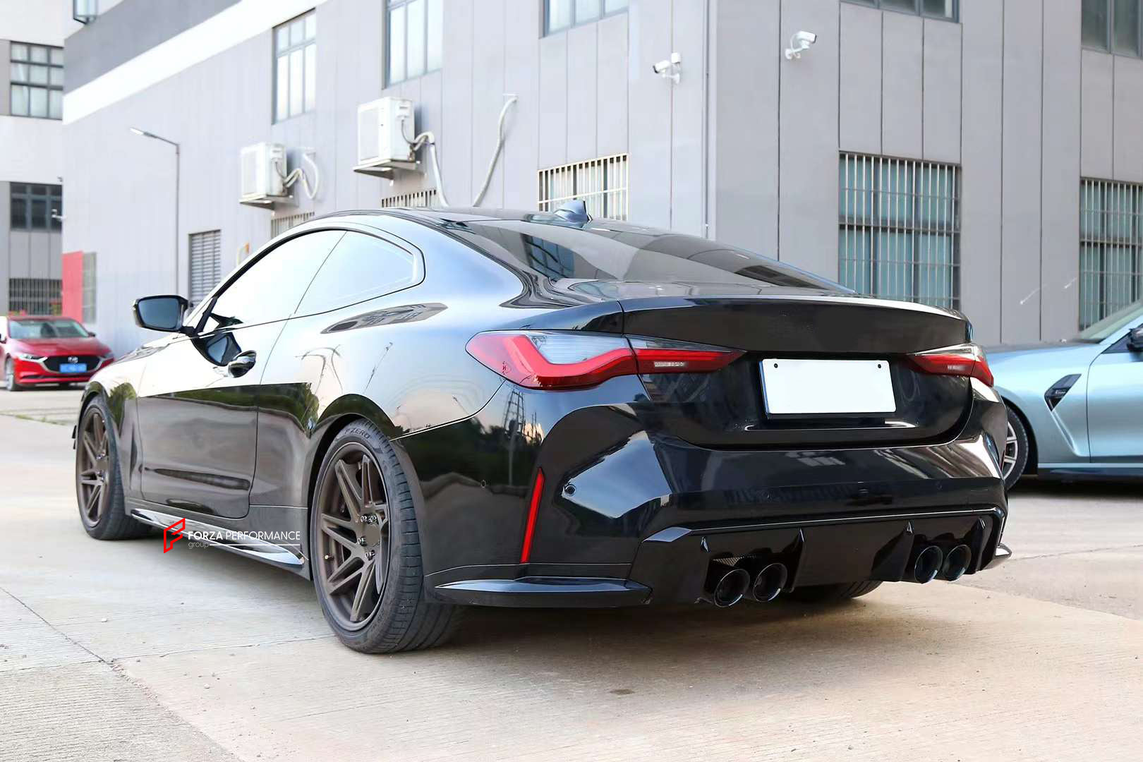 CONVERSION BODY KIT for BMW 4 SERIES G20 G22 G26 G23 to M4 G82 2020+  Set includes:  Front Bumper Assembly Front Grille Side Skirts Hood/Bonnet Rear Diffuser Rear Bumper Assembly