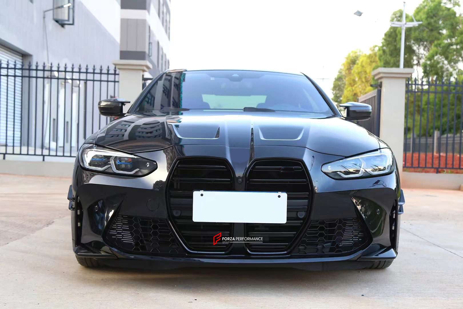 CONVERSION BODY KIT for BMW 4 SERIES G20 G22 G26 G23 to M4 G82 2020+  Set includes:  Front Bumper Assembly Front Grille Side Skirts Hood/Bonnet Rear Diffuser Rear Bumper Assembly