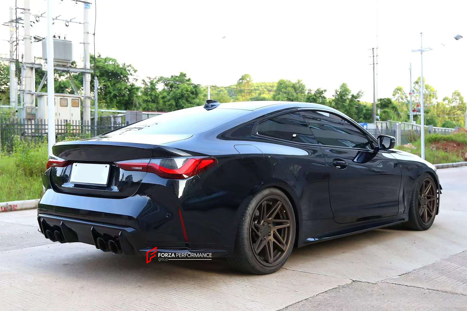 CONVERSION BODY KIT for BMW 4 SERIES G20 G22 G26 G23 to M4 G82 2020+  Set includes:  Front Bumper Assembly Front Grille Side Skirts Hood/Bonnet Rear Diffuser Rear Bumper Assembly