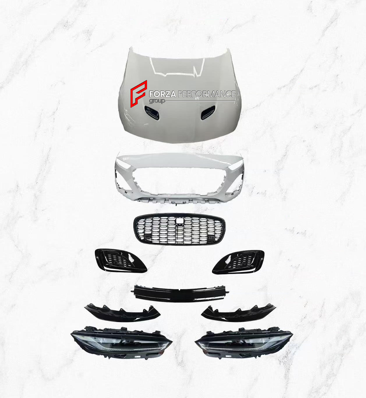 CONVERSION BODY KIT for JAGUAR F TYPE X152 2013 - 2019 UPGRADE to 2ND FACELIFT 2020+

Set includes:

Front Bumper
Front Lip
Front Grille
Front Bumper Air Vents
Headlights
Hood

Material: Plastic

NOTE: Professional installation is required

Why “Contact Us for Pricing”?

We don’t display fixed prices because our goal is to offer you the most competitive deal possible. Product costs often decrease over time, and by requesting a quote, you’ll receive our most up-to-date price on market.

Payment ►
Visa

Maste