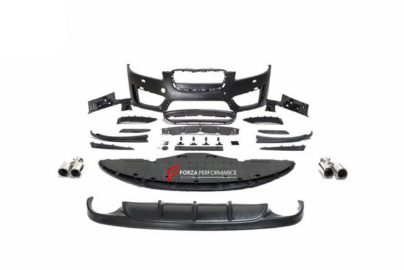 CONVERSION BODY KIT for JAGUAR XF 2012 - 2015 to XFR-S  Set includes:  Front Bumper Rear Diffuser Front Lip Exhaust Tips Front Bumper Air Vents