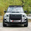 CONVERSION BODY KIT for JETOUR T2 TRAVELLER 2024+ UPGRADE to LAND ROVER DEFENDER L663 2020+

Set includes:
Front Lip
Front Bumper Assembly
Front Grille
Headlights
Hood Bonnet
Fender Flares
Tail Lights
Rear Bumper Assembly
Rear Diffuser
Exhaust Tips

Material: Plastic

NOTE: Professional installation is required.